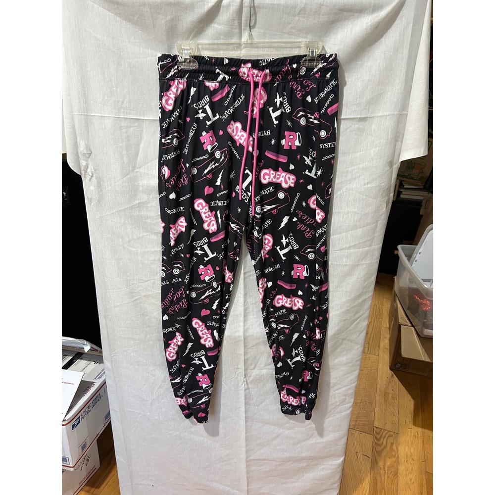 Grease Pink Ladies Pajama P
Lounge Pants Black Pink Graphic Print Women's